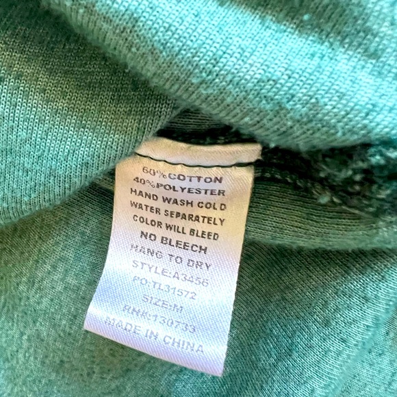 TEAL VELVET TUNIC  Size M - Picture 5 of 5